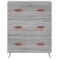 vidaXL Aparador alto madera contrachapada gris sonoma 69,5x34x180 cm vidaXL Aparador alto madera contrachapada gris sonoma 69,5x34x180 cm