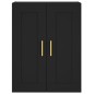 vidaXL Aparador alto madera contrachapada negro 69,5x34x180 cm vidaXL Aparador alto madera contrachapada negro 69,5x34x180 cm