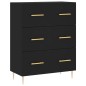 vidaXL Aparador alto madera contrachapada negro 69,5x34x180 cm vidaXL Aparador alto madera contrachapada negro 69,5x34x180 cm