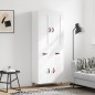 vidaXL Aparador alto madera contrachapada blanco 69,5x34x180 cm vidaXL Aparador alto madera contrachapada blanco 69,5x34x180 cm