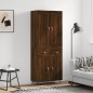 vidaXL Aparador alto madera contrachapada marrón roble 69,5x34x180 cm vidaXL Aparador alto madera contrachapada marrón roble 69,5x34x180 cm