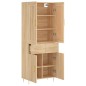 vidaXL Aparador alto madera contrachapada color roble 69,5x34x180 cm vidaXL Aparador alto madera contrachapada color roble 69,5x34x180 cm
