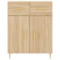 vidaXL Aparador alto madera contrachapada color roble 69,5x34x180 cm vidaXL Aparador alto madera contrachapada color roble 69,5x34x180 cm