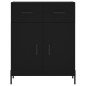 vidaXL Aparador alto madera contrachapada negro 69,5x34x180 cm vidaXL Aparador alto madera contrachapada negro 69,5x34x180 cm