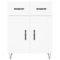 vidaXL Aparador alto madera contrachapada blanco 69,5x34x180 cm