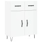 vidaXL Aparador alto madera contrachapada blanco brillo 69,5x34x180 cm vidaXL Aparador alto madera contrachapada blanco brillo 69,5x34x180 cm