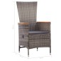 vidaXL Juego de comedor de jardín de 3 piezas gris vidaXL Juego de comedor de jardín de 3 piezas gris