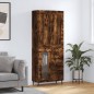 vidaXL Aparador alto madera contrachapada roble ahumado 69,5x34x180 cm vidaXL Aparador alto madera contrachapada roble ahumado 69,5x34x180 cm