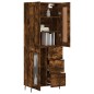 vidaXL Aparador alto madera contrachapada roble ahumado 69,5x34x180 cm vidaXL Aparador alto madera contrachapada roble ahumado 69,5x34x180 cm