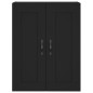 vidaXL Aparador alto madera contrachapada negro 69,5x34x180 cm vidaXL Aparador alto madera contrachapada negro 69,5x34x180 cm