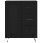 vidaXL Aparador alto madera contrachapada negro 69,5x34x180 cm vidaXL Aparador alto madera contrachapada negro 69,5x34x180 cm