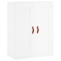 vidaXL Aparador alto madera contrachapada blanco brillo 69,5x34x180 cm vidaXL Aparador alto madera contrachapada blanco brillo 69,5x34x180 cm