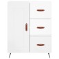 vidaXL Aparador alto madera contrachapada blanco brillo 69,5x34x180 cm vidaXL Aparador alto madera contrachapada blanco brillo 69,5x34x180 cm
