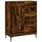 vidaXL Aparador alto madera contrachapada roble ahumado 69,5x34x180 cm vidaXL Aparador alto madera contrachapada roble ahumado 69,5x34x180 cm