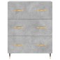 vidaXL Aparador alto madera contrachapada gris hormigón 69,5x34x180 cm vidaXL Aparador alto madera contrachapada gris hormigón 69,5x34x180 cm