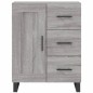 vidaXL Aparador alto madera contrachapada gris sonoma 69,5x34x180 cm