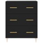 vidaXL Aparador alto madera contrachapada negro 69,5x34x180 cm vidaXL Aparador alto madera contrachapada negro 69,5x34x180 cm