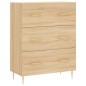 vidaXL Aparador alto madera contrachapada color roble 69,5x34x180 cm vidaXL Aparador alto madera contrachapada color roble 69,5x34x180 cm