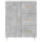 vidaXL Aparador alto madera contrachapada gris hormigón 69,5x34x180 cm vidaXL Aparador alto madera contrachapada gris hormigón 69,5x34x180 cm