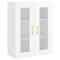 vidaXL Aparador alto madera contrachapada blanco brillo 69,5x34x180 cm vidaXL Aparador alto madera contrachapada blanco brillo 69,5x34x180 cm