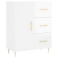 vidaXL Aparador alto madera contrachapada blanco brillo 69,5x34x180 cm vidaXL Aparador alto madera contrachapada blanco brillo 69,5x34x180 cm