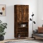 vidaXL Aparador alto madera contrachapada roble ahumado 69,5x34x180 cm vidaXL Aparador alto madera contrachapada roble ahumado 69,5x34x180 cm