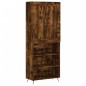 vidaXL Aparador alto madera contrachapada roble ahumado 69,5x34x180 cm vidaXL Aparador alto madera contrachapada roble ahumado 69,5x34x180 cm