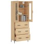 vidaXL Aparador alto madera contrachapada color roble 69,5x34x180 cm vidaXL Aparador alto madera contrachapada color roble 69,5x34x180 cm