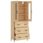 vidaXL Aparador alto madera contrachapada color roble 69,5x34x180 cm vidaXL Aparador alto madera contrachapada color roble 69,5x34x180 cm