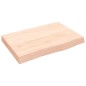 vidaXL Tablero de mesa madera maciza roble sin tratar 60x40x(2-6) cm vidaXL Tablero de mesa madera maciza roble sin tratar 60x40x(2-6) cm
