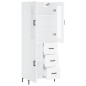 vidaXL Aparador alto madera contrachapada blanco 69,5x34x180 cm vidaXL Aparador alto madera contrachapada blanco 69,5x34x180 cm