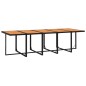 vidaXL Set de comedor jardín 11 pzas con cojines ratán sintético negro vidaXL Set de comedor jardín 11 pzas con cojines ratán sintético negro