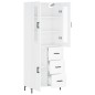 vidaXL Aparador alto madera contrachapada blanco brillo 69,5x34x180 cm vidaXL Aparador alto madera contrachapada blanco brillo 69,5x34x180 cm