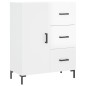 vidaXL Aparador alto madera contrachapada blanco brillo 69,5x34x180 cm vidaXL Aparador alto madera contrachapada blanco brillo 69,5x34x180 cm