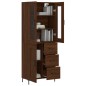 vidaXL Aparador alto madera contrachapada marrón roble 69,5x34x180 cm vidaXL Aparador alto madera contrachapada marrón roble 69,5x34x180 cm
