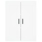 vidaXL Aparador alto madera contrachapada blanco 69,5x34x180 cm