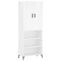 vidaXL Aparador alto madera contrachapada blanco brillo 69,5x34x180 cm vidaXL Aparador alto madera contrachapada blanco brillo 69,5x34x180 cm