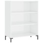 vidaXL Aparador alto madera contrachapada blanco brillo 69,5x34x180 cm vidaXL Aparador alto madera contrachapada blanco brillo 69,5x34x180 cm