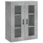 vidaXL Aparador alto madera contrachapada gris hormigón 69,5x34x180 cm vidaXL Aparador alto madera contrachapada gris hormigón 69,5x34x180 cm