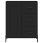 vidaXL Aparador alto madera contrachapada negro 69,5x34x180 cm vidaXL Aparador alto madera contrachapada negro 69,5x34x180 cm