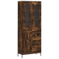 vidaXL Aparador alto madera contrachapada roble ahumado 69,5x34x180 cm vidaXL Aparador alto madera contrachapada roble ahumado 69,5x34x180 cm