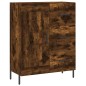 vidaXL Aparador alto madera contrachapada roble ahumado 69,5x34x180 cm vidaXL Aparador alto madera contrachapada roble ahumado 69,5x34x180 cm