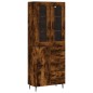 vidaXL Aparador alto madera contrachapada roble ahumado 69,5x34x180 cm vidaXL Aparador alto madera contrachapada roble ahumado 69,5x34x180 cm
