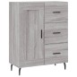 vidaXL Aparador alto madera contrachapada gris sonoma 69,5x34x180 cm