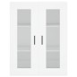 vidaXL Aparador alto madera contrachapada blanco 69,5x34x180 cm