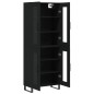 vidaXL Aparador alto madera contrachapada negro 69,5x34x180 cm vidaXL Aparador alto madera contrachapada negro 69,5x34x180 cm