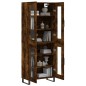 vidaXL Aparador alto madera contrachapada roble ahumado 69,5x34x180 cm vidaXL Aparador alto madera contrachapada roble ahumado 69,5x34x180 cm