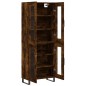 vidaXL Aparador alto madera contrachapada roble ahumado 69,5x34x180 cm vidaXL Aparador alto madera contrachapada roble ahumado 69,5x34x180 cm