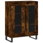 vidaXL Aparador alto madera contrachapada roble ahumado 69,5x34x180 cm vidaXL Aparador alto madera contrachapada roble ahumado 69,5x34x180 cm