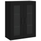 vidaXL Aparador alto madera contrachapada negro 69,5x34x180 cm vidaXL Aparador alto madera contrachapada negro 69,5x34x180 cm